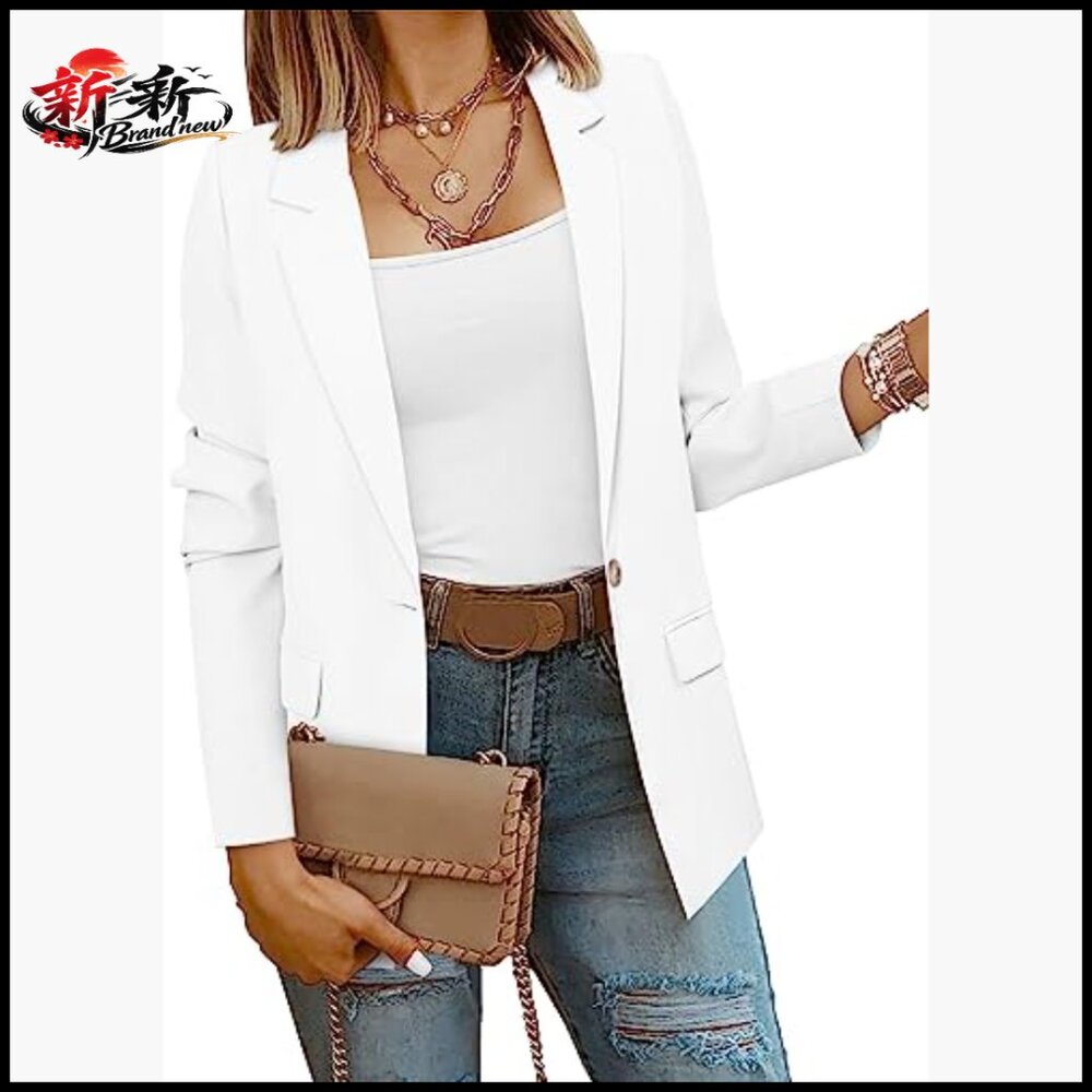 Polyester Blazer With Lining And Pockets For Busi… - image 2